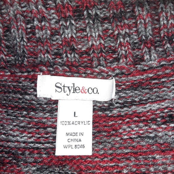 Short sleeve sweater size Large tie front - Picture 2 of 3